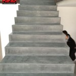 Escaleras microcemento